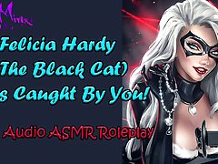 Ravishing blonde chick with a black mask  Felicia Hardy is ready to ha...