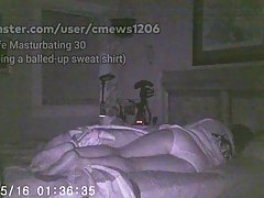 Hidden Cam   Wife Masturbating 30  In underwear  no covers ...