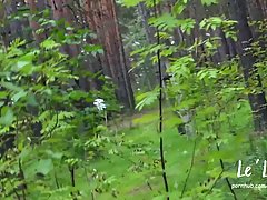 Delightful  amateur babe is getting fucked in the nature  after giving...