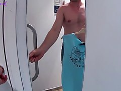 Naughty babe is sucking a handsome guy s dick n the fitting room and e...