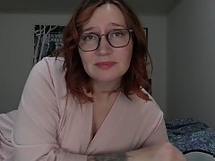 Big titted redhead with glasses is doing her best to make her lover ex...