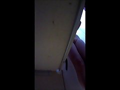 A hidden camera in the fitting room caught a girl changing her panties...