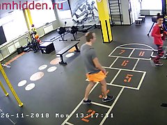 Hidden camera in a local fitness club provides a lot of interesting vi...