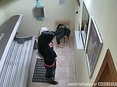 Some girls like to masturbate in the solarium  thinking that no one wi...