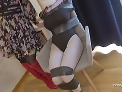 Blonde woman likes to play all kinds of sex games with her submissive ...